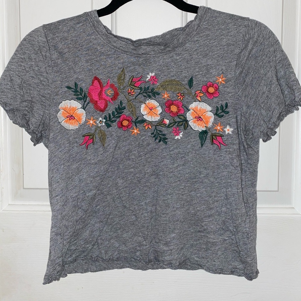 Floral crop top